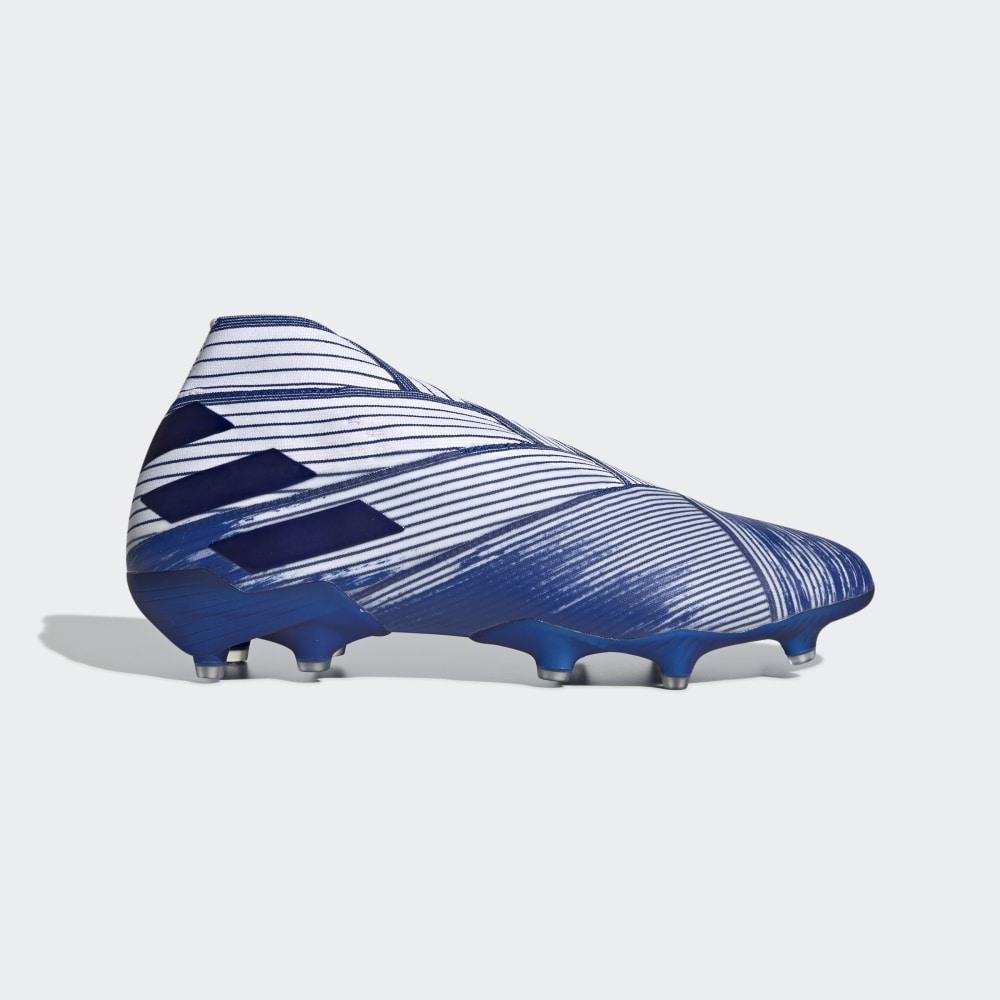 Adidas Men's Nemeziz 19+ Firm Ground Football Boots White/Royal/Royal Ireland EG7323